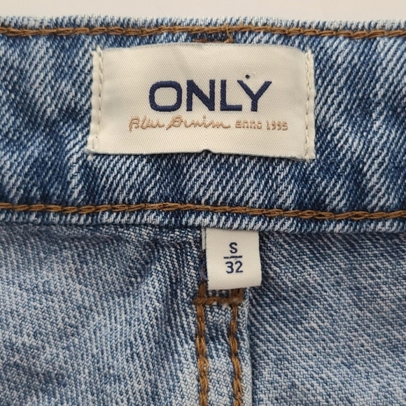 ONLY Onlverna Bomb  Balloon Baggy Jeans Light Blue Denim High Waist Size S / 32 - Picture 8 of 15